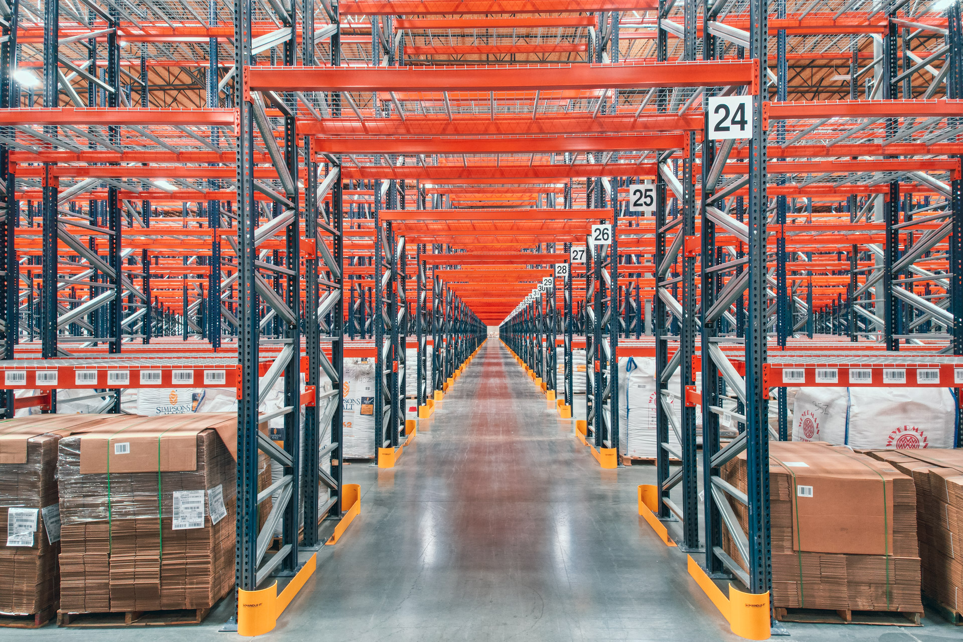 Industrial pallet racking installation in Moriarty warehouse